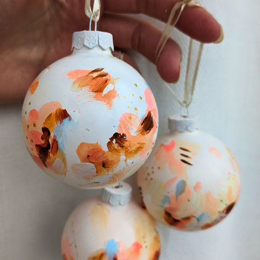 "Winter's Whisper" Hand-Painted Glass Ornament, Limited edition